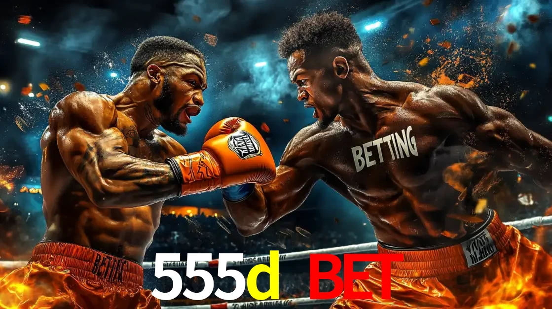 Dois boxeadores em uma luta intensa e explosiva, representando a adrenalina e as oportunidades de apostas em esportes de combate disponíveis na plataforma 555d bet.