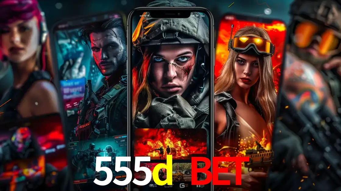 Montagem de telas de celular mostrando diversos personagens, masculinos e femininos, de um jogo de tiro, ilustrando a diversidade de equipes de e-sports para apostar no 555d bet.