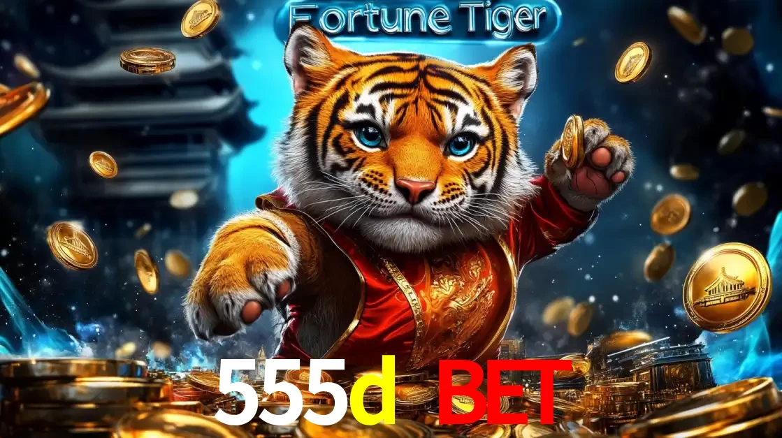 Imagem promocional do jogo de slot Fortune Tiger, com um tigre majestoso em traje tradicional cercado por uma fortuna em moedas de ouro, disponível agora no cassino 555d bet.